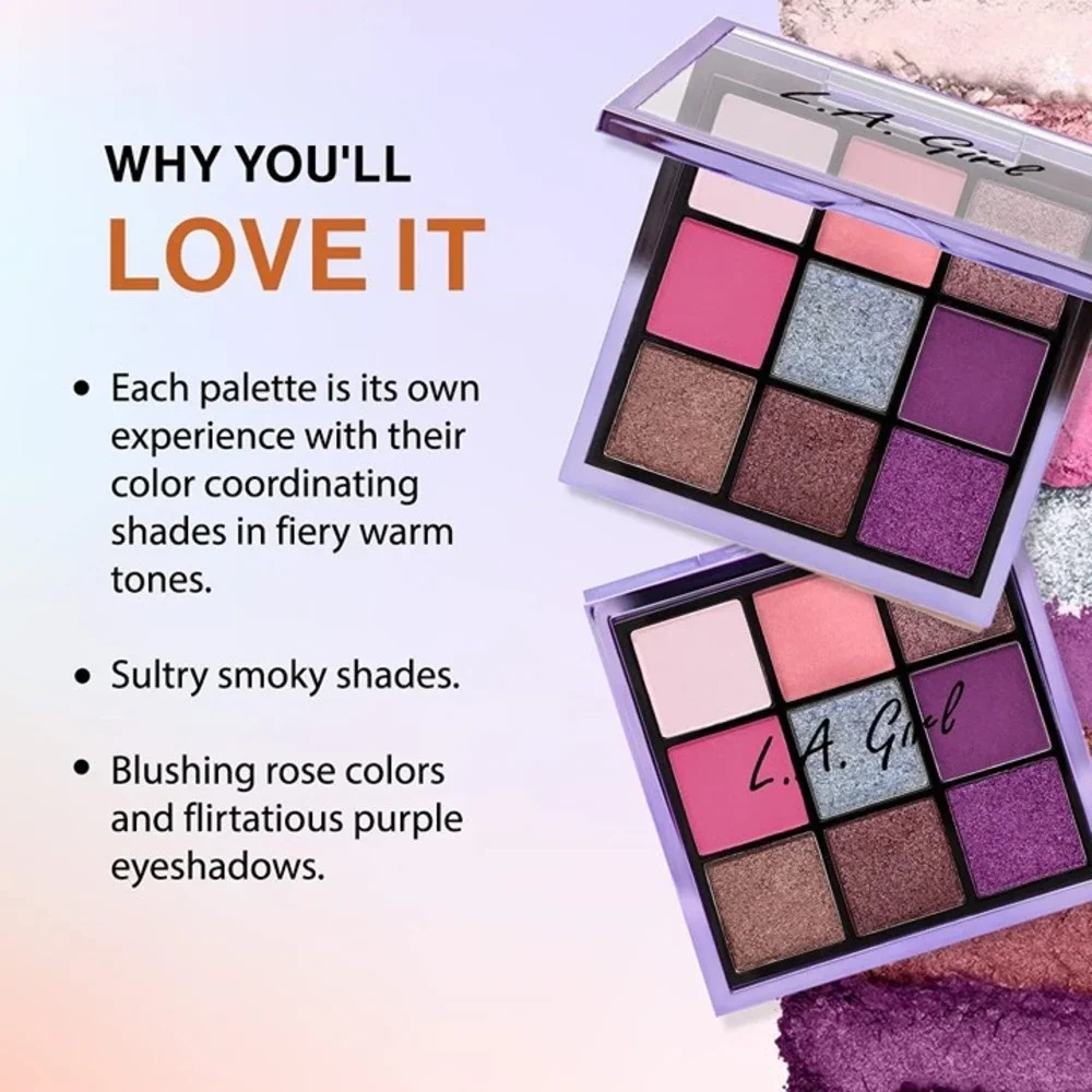 L.A. Girl Keep It Playful 9 Colors Pallette Eye Shadows-Playtime
